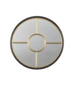 Black and Gold Window Mirror - Small