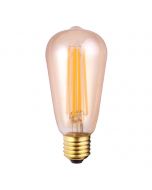 LED 8w E27 ST64 Valve Filament Bulb Amber