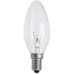 Candle Bulb Clear E14 60w Pack Of 32