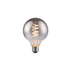 LED 4w E27 G95 Globe Filament Bulb Smoked