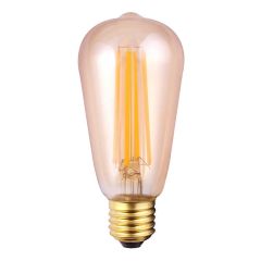 LED 8w E27 ST64 Valve Filament Bulb Amber